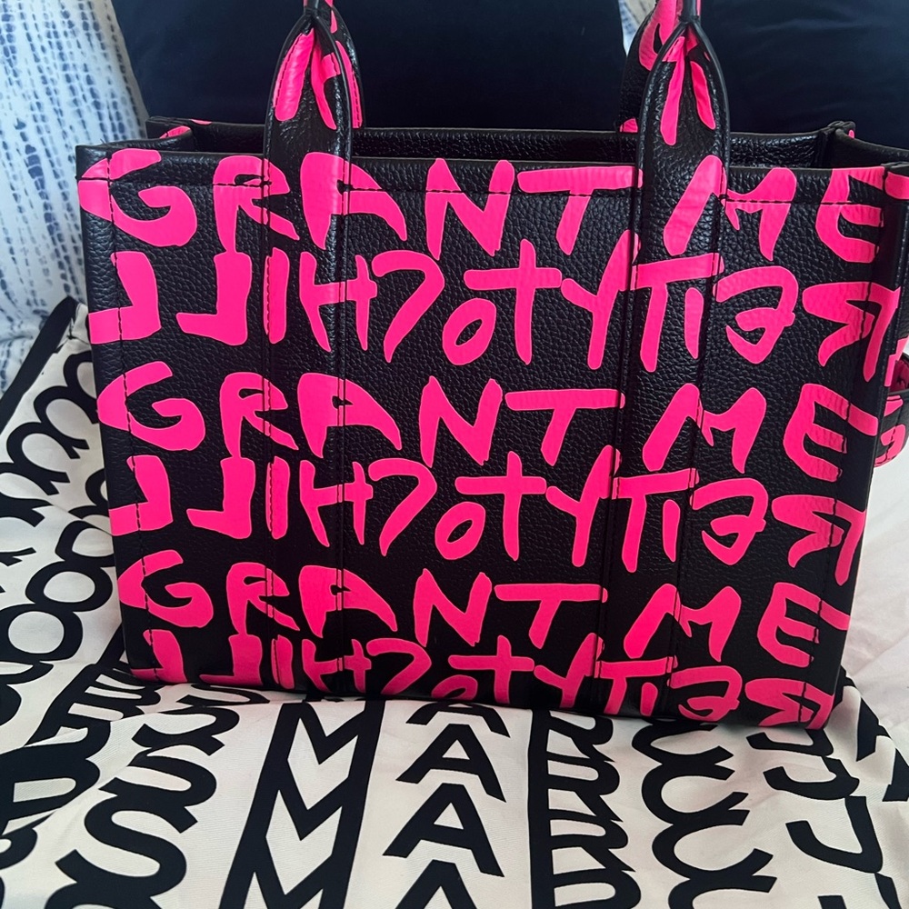 Marc Jacobs Stephen Sprouse leather tote bag NWT - Picture 4 of 11